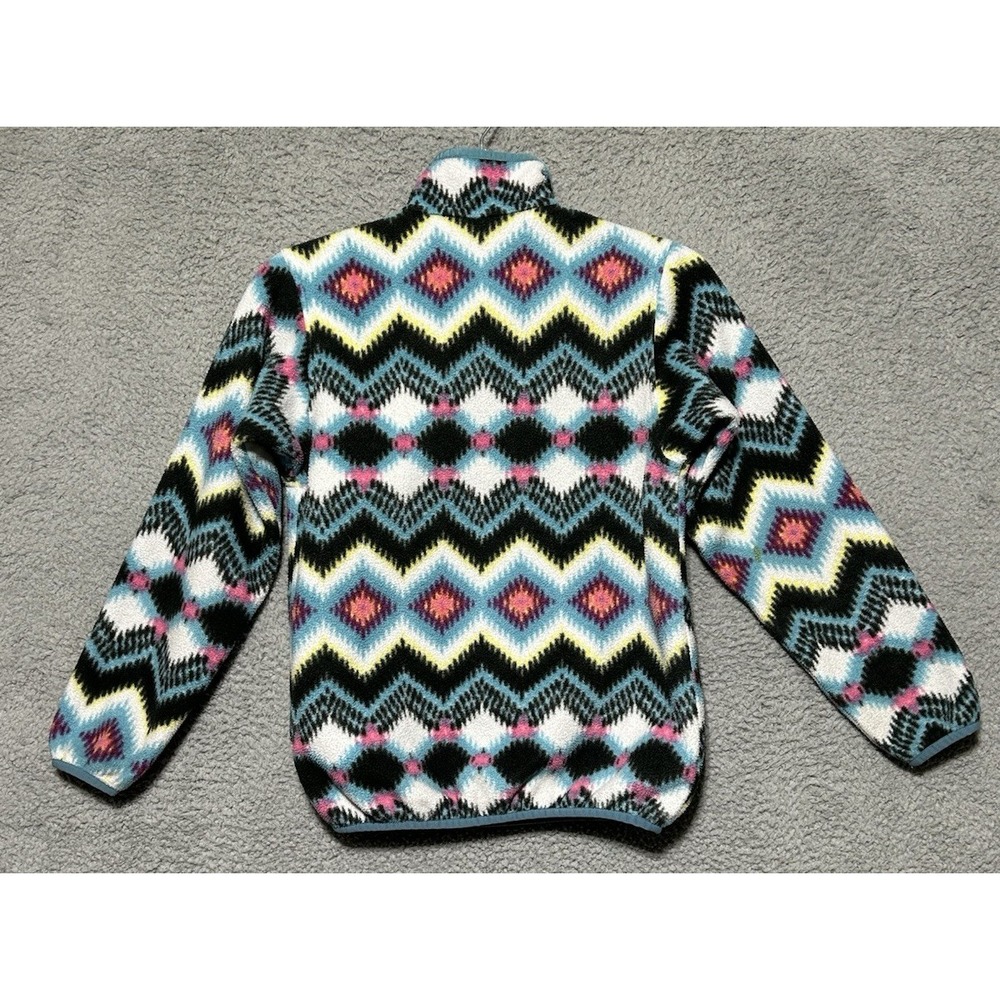 Patagonia Synchilla Youth Girls Large‎ Lightweight Aztec Snap-T Fleece Pullover - Picture 14 of 14